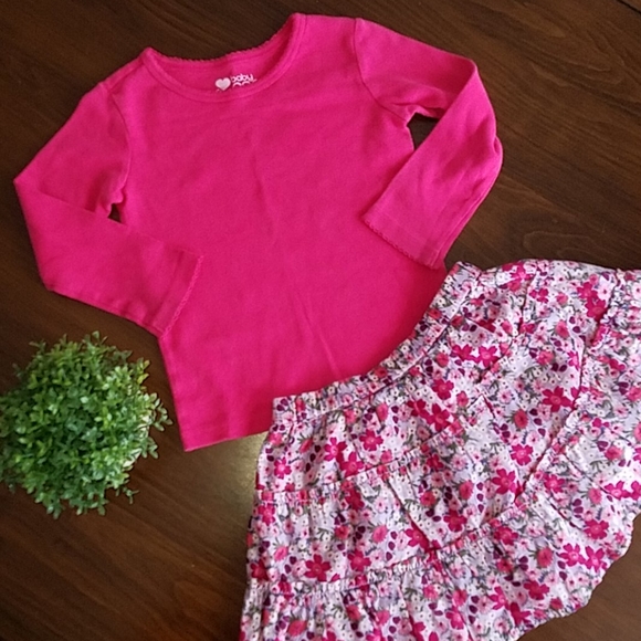 GAP Other - Gap 2T top and floral skirt
